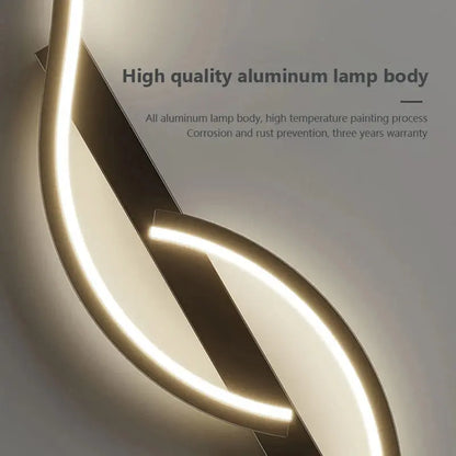Modern LED Wall Lamp Minimalist Led Light Bedroom Bedside Long Strip Wall Sconces Living Room Sofa Home Indoor Lighting Fixture LAVIVA