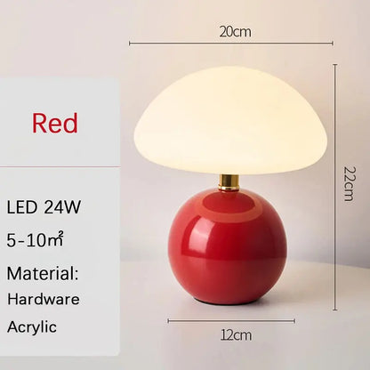 A pink/orange/red/white/beige USB socket decorative table lamp for room light decorative lamp, night light, desk light. LAVIVA