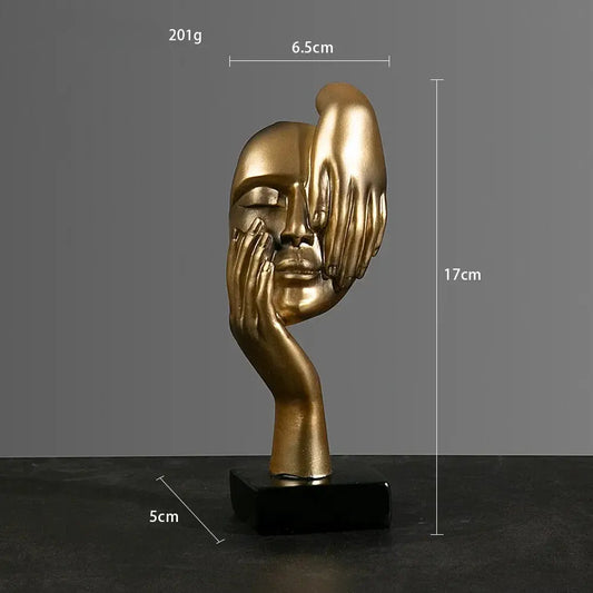 Resin Sculpture Figurines Statue Desktop Ornaments   Light Luxury Art Crafts LAVIVA